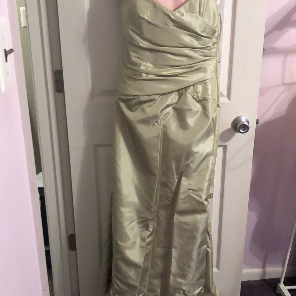 Prom Dress Wedding Bridesmaid Strapless or Halter Gown with Shawl Size 14